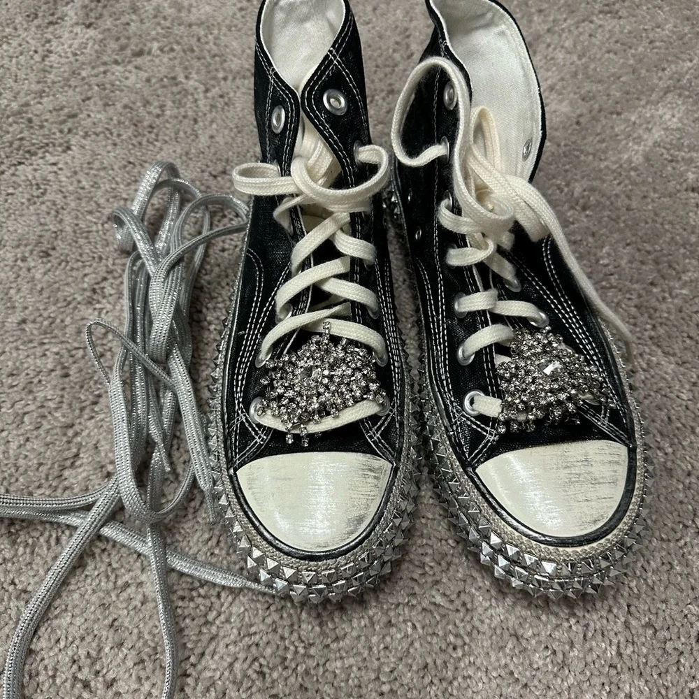 Free People, Nanku Couture Tennies With Broochs - Picture 5 of 5